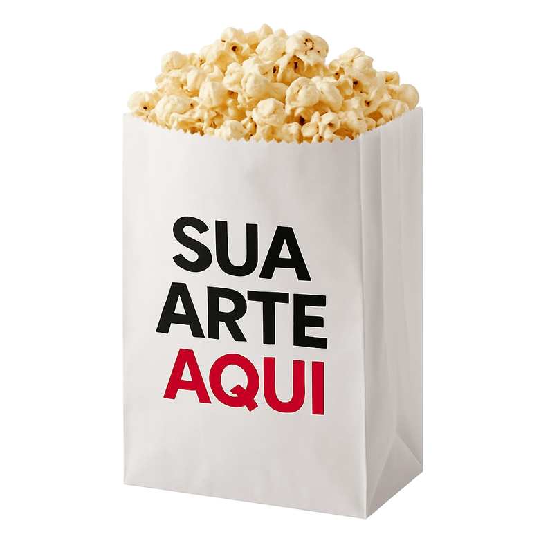 Saquinho de Pipoca Personalizado Brindeia
